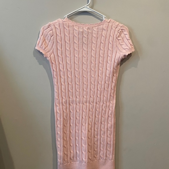 Polo Ralph Lauren Dresses & Skirts - NWT!! Polo Ralph Lauren pink girls cable knit scalloped neck sweater dress